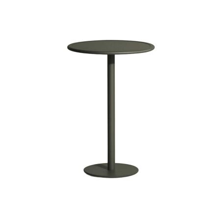 Petite Friture Hoher Tisch Rund Week-end von Petite Friture 9005 - Black