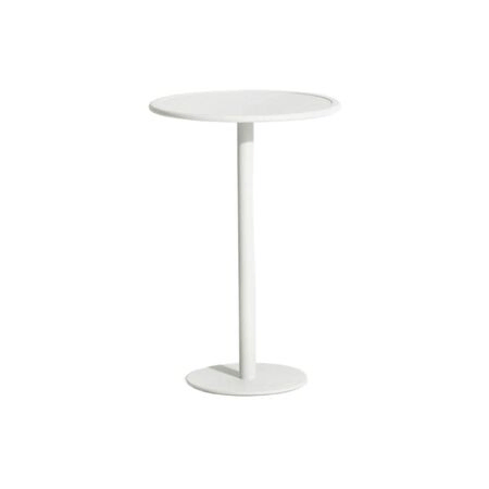 Petite Friture Hoher Tisch Rund Week-end von Petite Friture 9016 - White