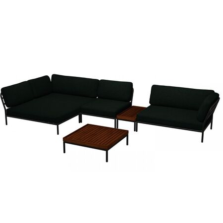 Houe Houe LEVEL Kombination 01- Outdoor Sofa  Dark Grey, Alpine Heritage 44