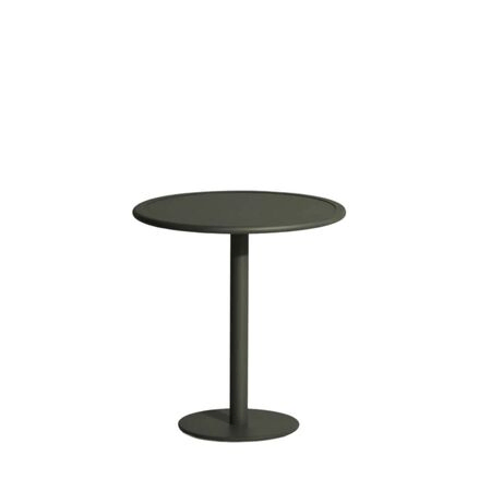 Petite Friture Dining Table Round Week-end von Petite Friture  9005 - Black, Weiss / Weiss