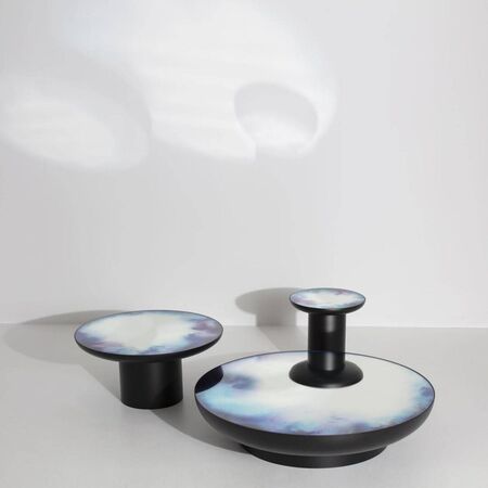 Petite Friture Hoher Spiegel Tisch von Petite Friture  Blue and violet watercolour, Extra Large / Large-1