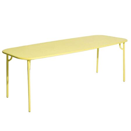 Petite Friture Rechteckiger Tisch WEEK-END von Petite Friture  1016 - Yellow, Large