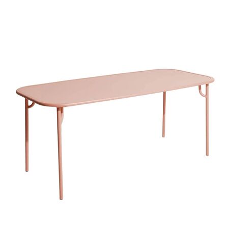 Petite Friture Rechteckiger Tisch WEEK-END von Petite Friture  19 - Blush, Medium 