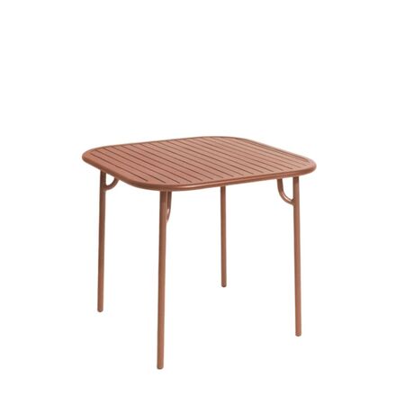 Petite Friture Quadratischer Tisch WEEK-END von Petite Friture 13 - Terracotta