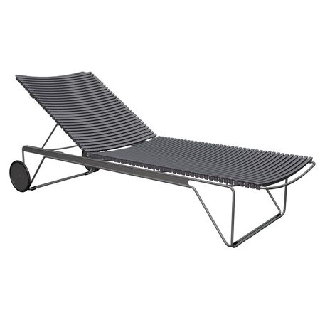 Houe Click Verstellbare Chaiselongue von Houe Dunkelgrau 70