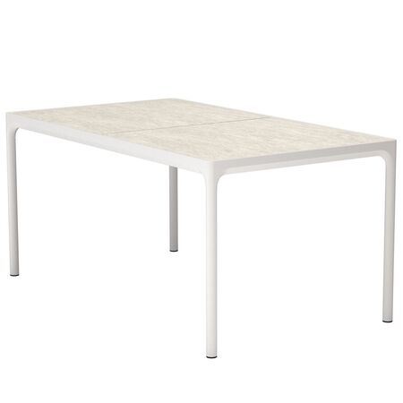 Houe Four Keramik Esstisch von Houe Muted White 08, L: 160 cm 