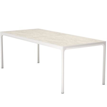 Houe Four Keramik Esstisch von Houe Muted White 08, L: 210 cm 