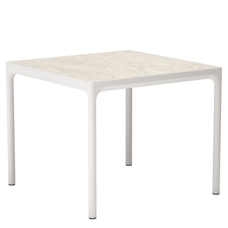 Houe Four Keramik Esstisch von Houe Muted White 08, L: 90 cm 