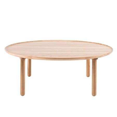Gazzda Mu Rund Couctisch  von Gazzda Eiche geölt - Weiss geölt