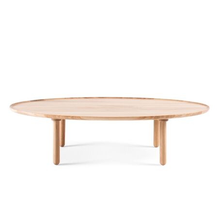 Gazzda Mu Couchtisch von Gazzda Eiche geölt - Natur geölt, B: 120 cm / T: 65 cm / H: 30 cm