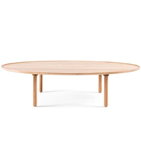 Gazzda Mu Couchtisch von Gazzda Eiche geölt - Natur geölt, B: 150 cm / T: 80 cm / H: 36 cm