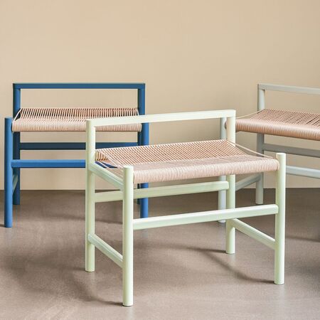 Hübsch Heritage - Bank klein - Hellgrau