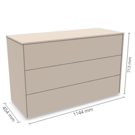 Müller Small Living Sideboard Kombination 12 Aventa von Müller Small Living Kaschmirgrau