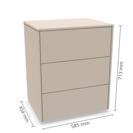 Müller Small Living,Sideboard Kombination 8 Aventa von Müller Small Living,Kaschmirgrau,Sideboard,klassisches Sideboard