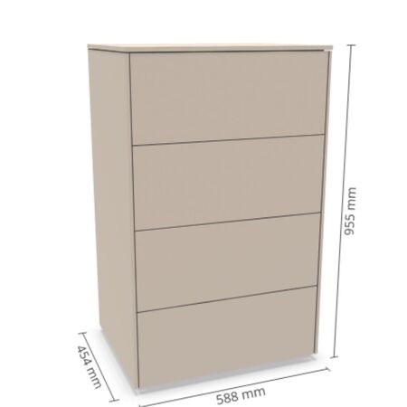 Müller Small Living Sideboard Kombination 7 Aventa von Müller Small Living Kaschmirgrau