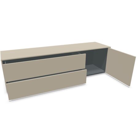 Müller Small Living,Sideboard Kombination 6 Aventa von Müller Small Living,Steingrau,Sideboard,klassisches Sideboard