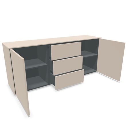 Müller Small Living Sideboard Kombination 5 Aventa von Müller Small Living Kaschmirgrau