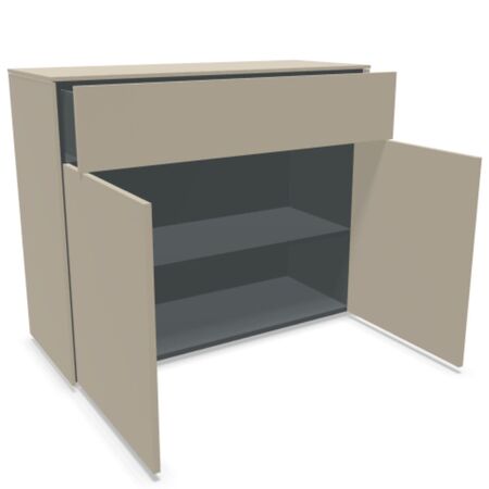 Müller Small Living Sideboard Kombination 3 Aventa von Müller Small Living Steingrau