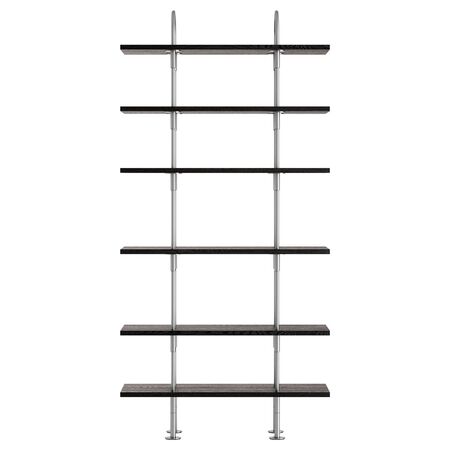 Gubi Regalsystem Keen 96 mit Regalböden von Gubi Braun / Schwarz