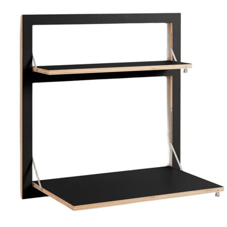 Ambivalenz 'Fläpps' Sekretär 80 x 80 cm Schwarz