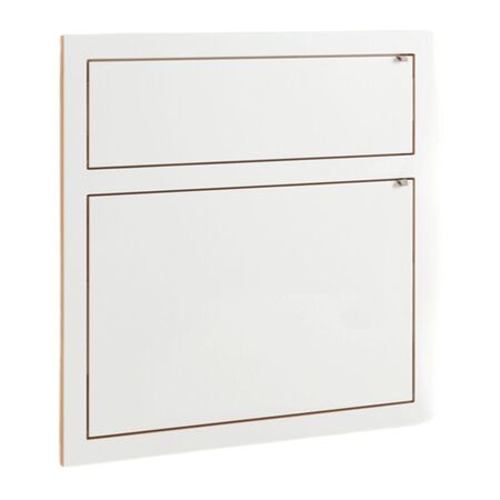 Ambivalenz 'Fläpps' Sekretär 80 x 80 cm Weiss