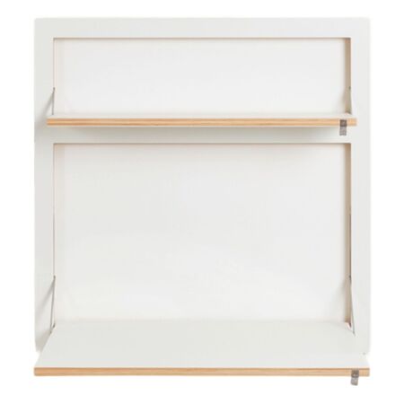 Ambivalenz 'Fläpps' Sekretär 80 x 80 cm Weiss