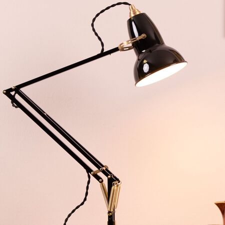 Anglepoise Schreibtischlampe 1227 von Anglepoise  Tiefschwarz  / Messing -2