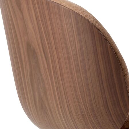 Gubi Stuhl mit Frontpolsterung Beetle Soft von Gubi 132 - Dedar Belsuede Special