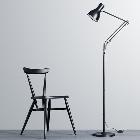 Anglepoise Stehleuchte 75 von Anglepoise  Tiefschwarz-1