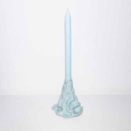 Simone Züger Design Studio Vulcano Kerzenständer Hellblau