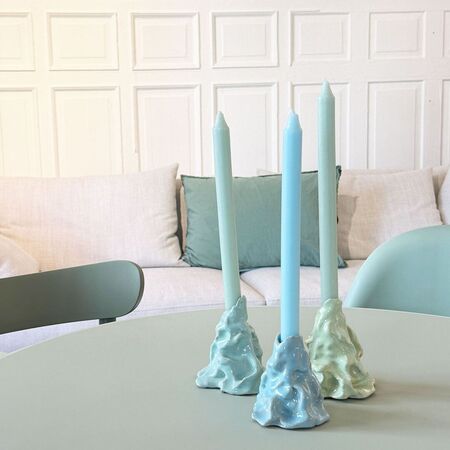 Simone Züger Design Studio Vulcano Kerzenständer Dunkelblau