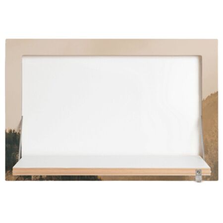 Ambivalenz 'Fläpps' 1-er Regal 60 x 40 cm - Alps Alps, B: 60 cm / H: 40 cm 