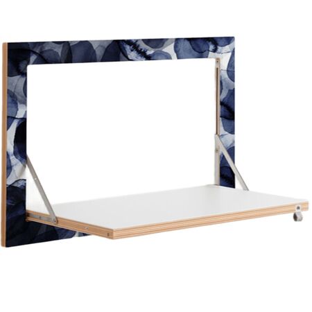 Ambivalenz 'Fläpps' 1-er Regal 60 x 40 cm - Bubbles Indigo Bubbles Indigo, B: 60 cm / H: 40 cm 