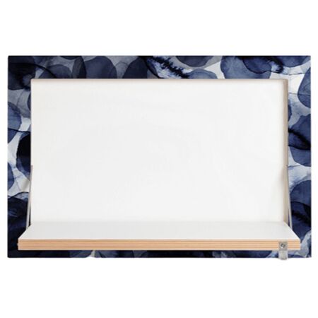 Ambivalenz 'Fläpps' 1-er Regal 60 x 40 cm - Bubbles Indigo Bubbles Indigo, B: 60 cm / H: 40 cm 