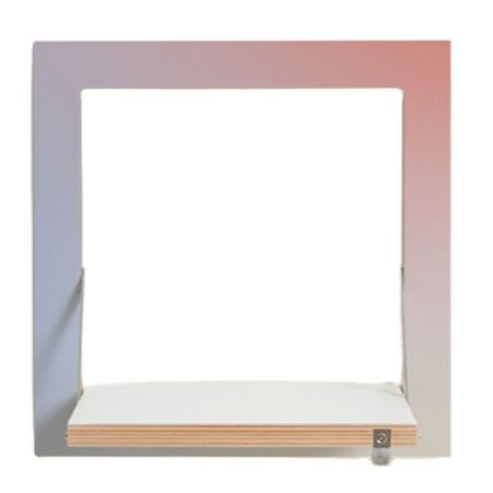 Ambivalenz 'Fläpps' 1-er Regal 40 x 40 cm - Sunrise Sunrise, B: 40 cm / H: 40 cm 