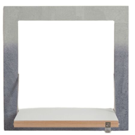 Ambivalenz 'Fläpps' 1-er Regal 40 x 40 cm - Fading Grey Fading Grey, B: 40 cm / H: 40 cm 