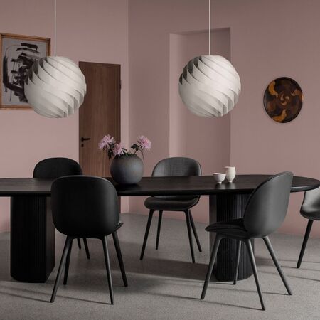 Gubi Gubi Beetle Dining Chair - Front Upholstered - Conic base - Stuhl ohne Armlehne gepolstert