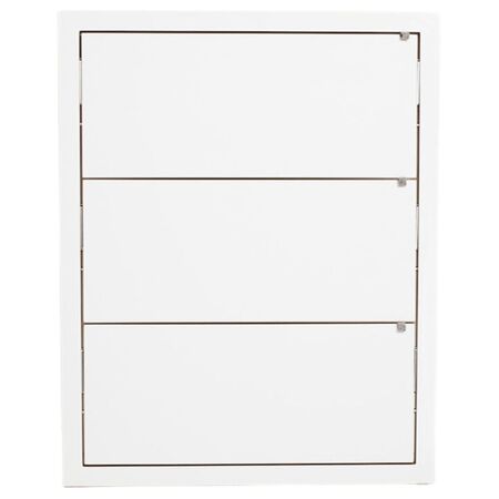 Ambivalenz 'Fläpps' Lehnregal 80 x 100 cm Weiss