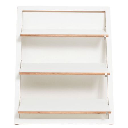 Ambivalenz 'Fläpps' Lehnregal 80 x 100 cm Weiss