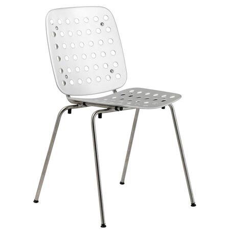 Seledue 'Coray' Stapelstuhl  Weiss - RAL 9010