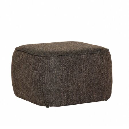 Hübsch  Cube Pouf von Hübsch Dunkelbraun