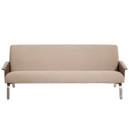 Kave Home Sofa Amsen von Kave Home B: 205 cm, Hellbraun / Nussbaumsperrholz 