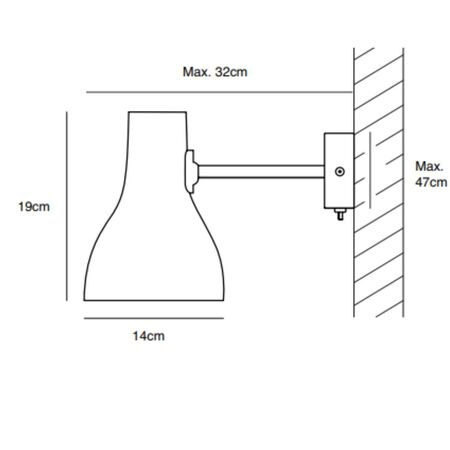 Anglepoise Wandleuchte Type 75 von Anglepoise