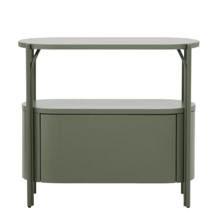 Kave Home Badezimmermöbel Arely von Kave Home B: 90 cm, Dunkelgrün