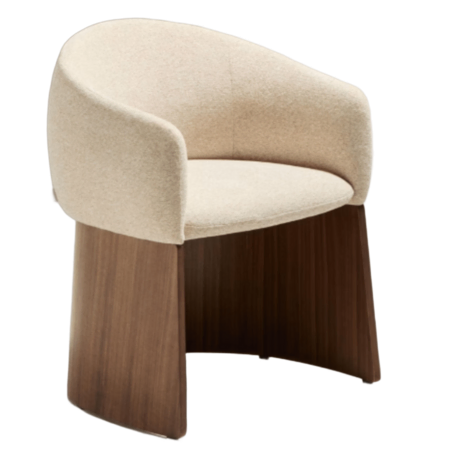Kave Home Stuhl Bosca von Kave Home Beige / Walnuss Finish