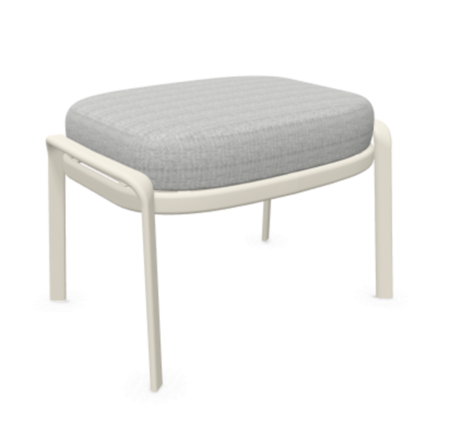 Emu Carousel Sitzpouf - 23 Mattweiß - 700/13 Hellgrau