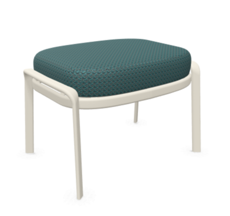 Emu Carousel Sitzpouf - 23 Mattweiß - 900/19 Pfaublau