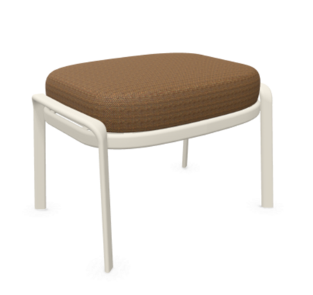 Emu Carousel Sitzpouf - 23 Mattweiß - 900/07 Havannabraun