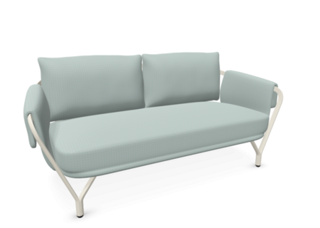 EMU 9046 Angel - 2-Sitzer Sofa - 23 Weiss - 600/18 Brise