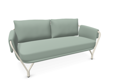 EMU 9046 Angel - 2-Sitzer Sofa - 23 Weiss - 600/21 Staubfarb